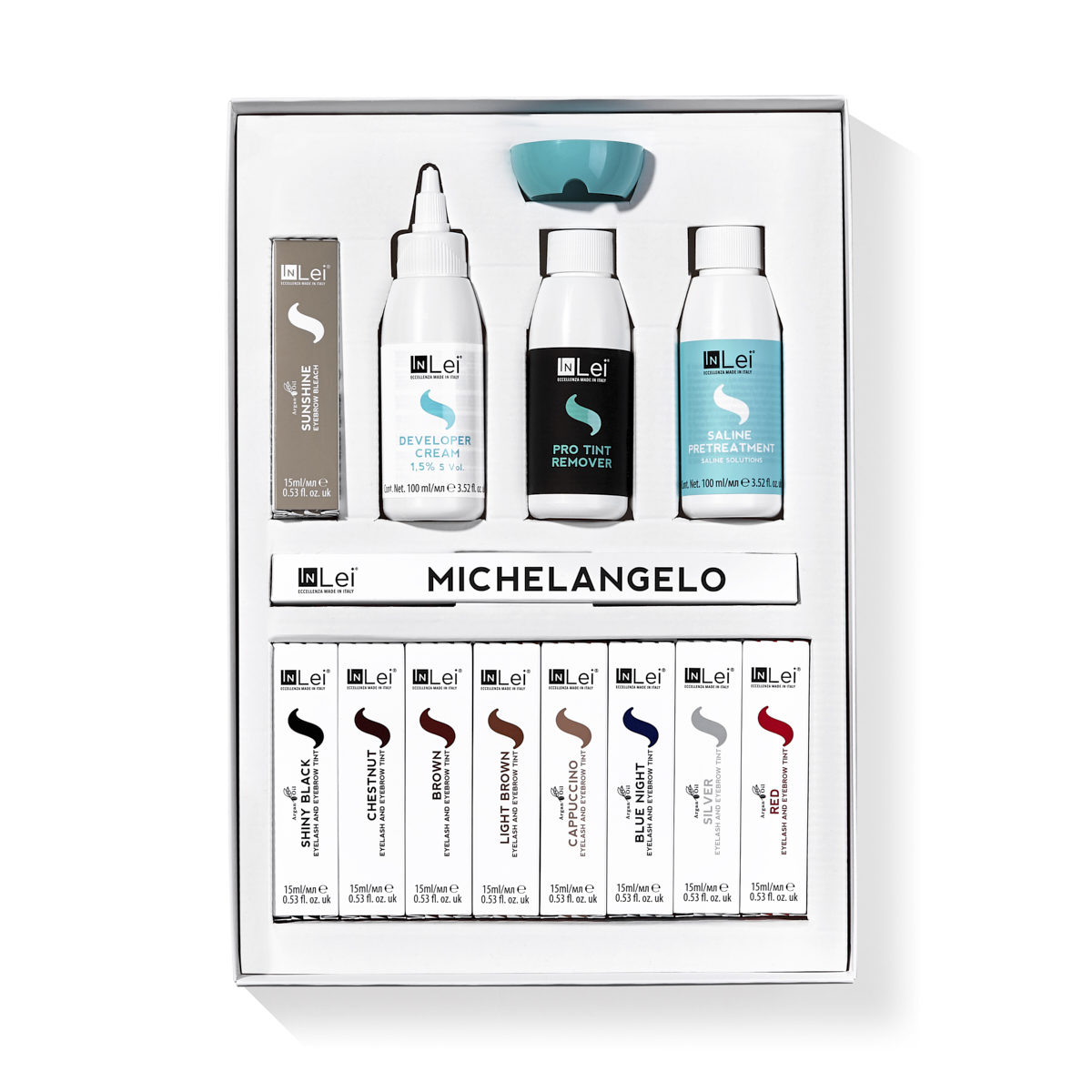 InLei komplet za farbanje trepavica i obrva BROW TINTING SET (3)