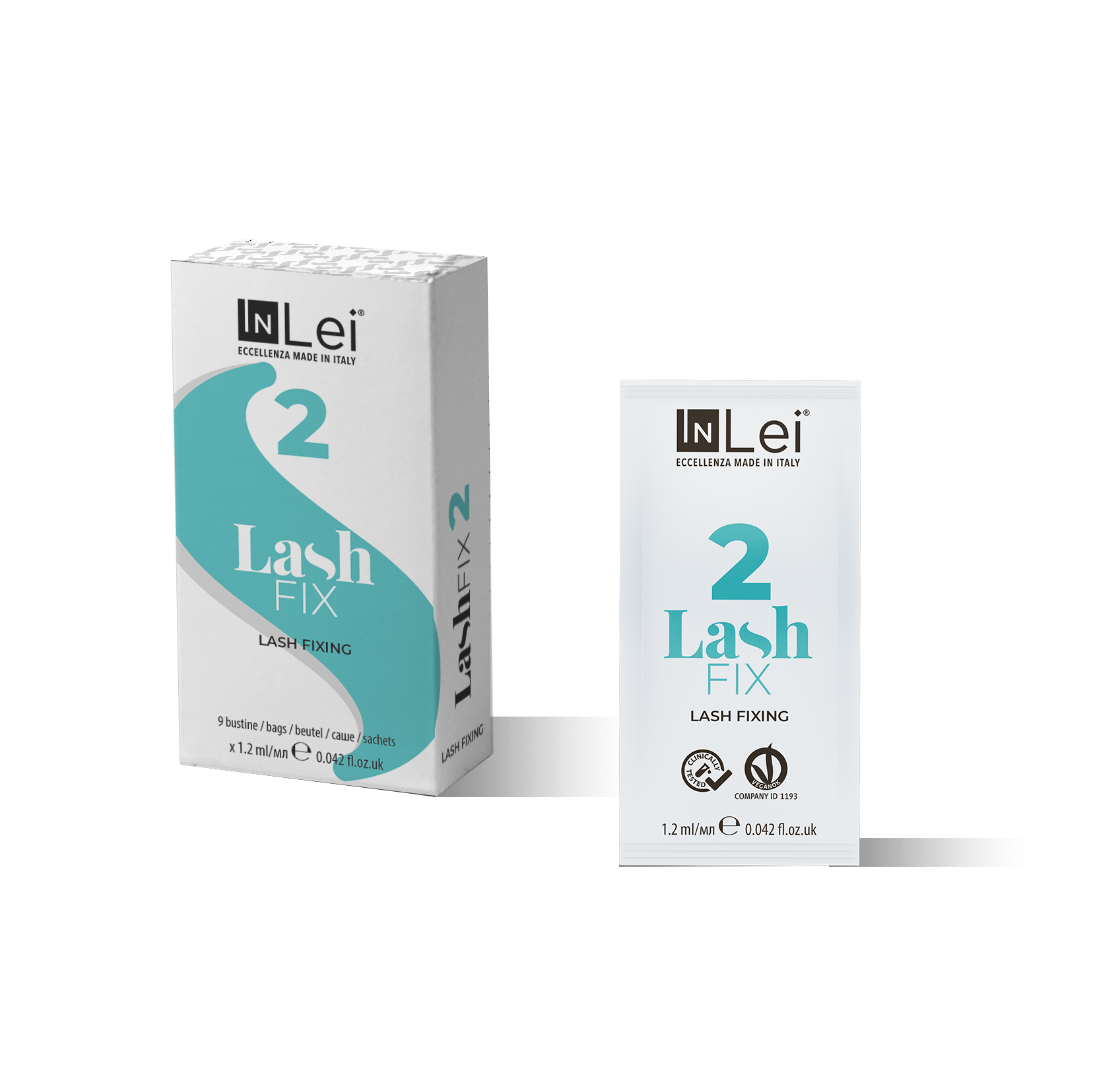 InLei LASH FIX 2 fiksator za trepavice 9×1,2ml(kesice)2