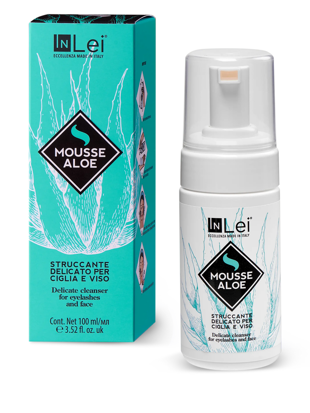 MOUSSE ALOE – nežna pena za uklanjanje šminke sa trepavica i lica, 100 ml