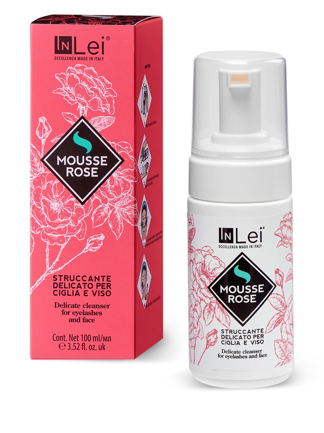 MOUSSE ROSE – nežna pena za uklanjanje šminke sa trepavica i lica, 100 ml-3