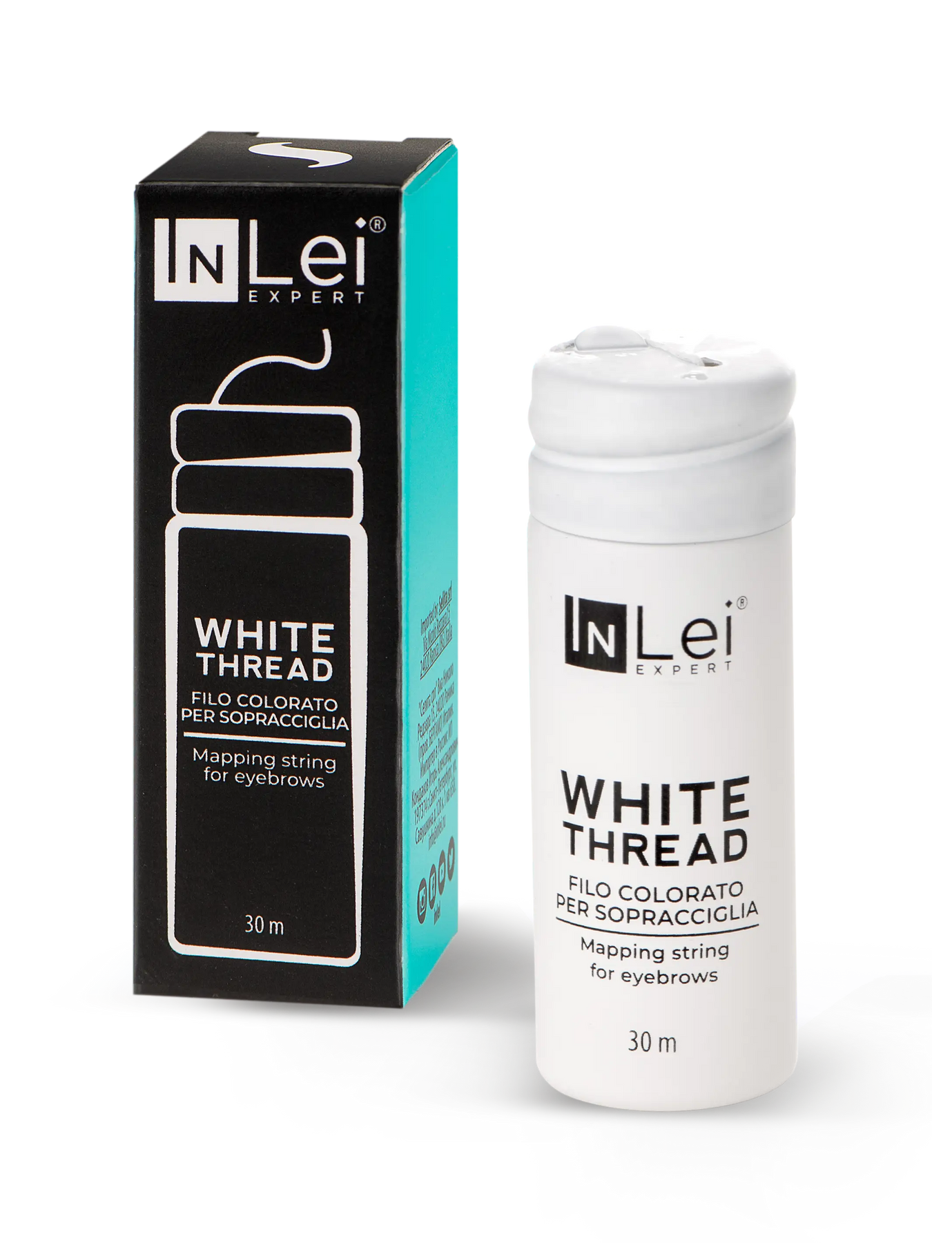 Inlei WHITE THREAD – beli konac za iscrtavanje obrva, 30m2