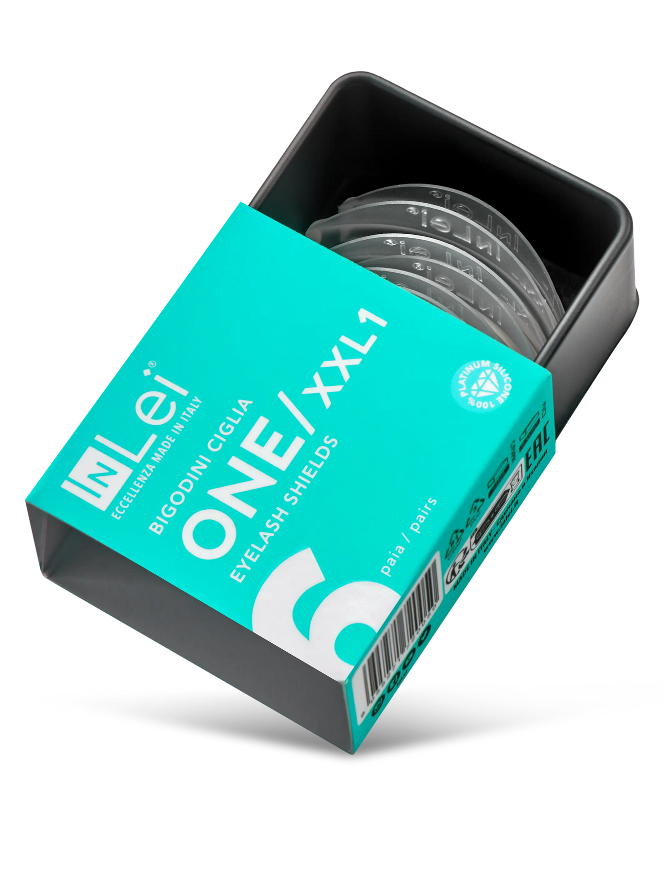 ONE xxL1 – silikonski jastučići za trepavice, 6 pari1
